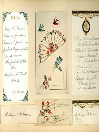 Menu scrapbook, Belgian 1906-1922
