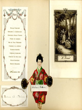Menu scrapbook, Belgian 1906-1922