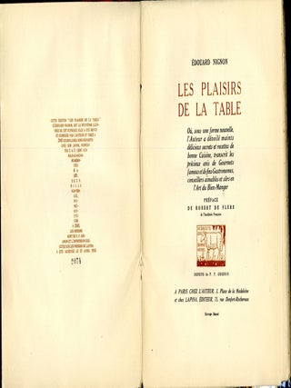 Les Plaisirs de la Table