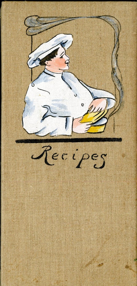Item #CAT000702 Recipes [clothbound folder with bound in envelopes]. anon.
