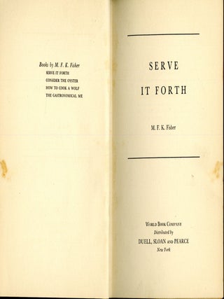 Serve it Forth