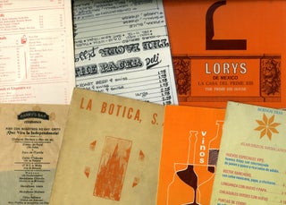 Collection of Mexican Tourist Restaurant Menus and Table Cards (33)