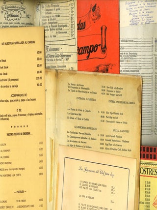 Collection of Mexican Tourist Restaurant Menus and Table Cards (33)