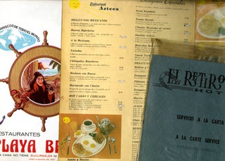 Collection of Mexican Tourist Restaurant Menus and Table Cards (33)