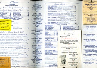 Jack Dempsey's Restaurant signed menu