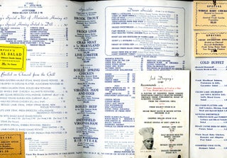 Jack Dempsey's Restaurant signed menu