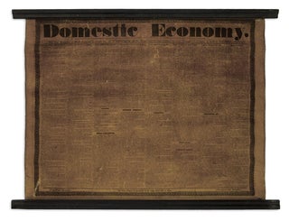 Item #CAT000777 Domestic Economy: "The True Economy of House Keeping." Broadside. Lydia Maria Child