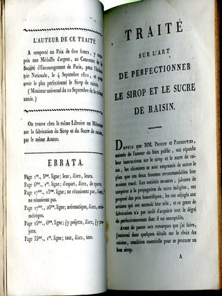 Traité sur l'art de perfectionner le sirop et le sucre de raisin
