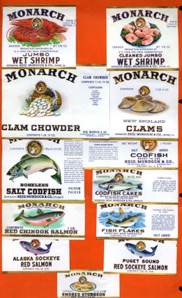 Monarch Finer Foods Advertising and Label Sample Binder