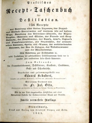 Praktisches Recept-Taschenbuch für Destillation. 756 Recepte