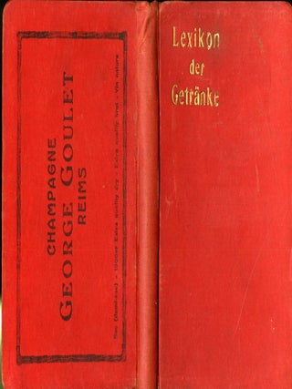 Item #CAT000870 Lexikon der Getränke (circa 3000 Erklärungen von Getränken verschiedener...