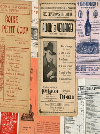 Collection of Wine and Drink themed Ephemera