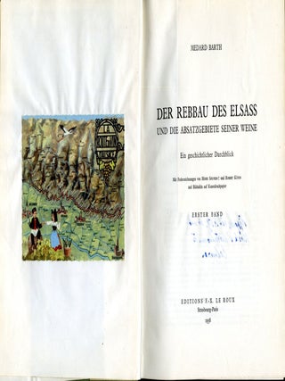 Der Rebbau des Elsass und die Absatzgebiete seiner Weine