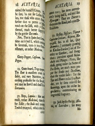 Acetaria. A Discourse of Sallets
