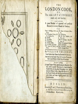The London Cook, or The Whole Art of Cookery Made Easy and Familiar