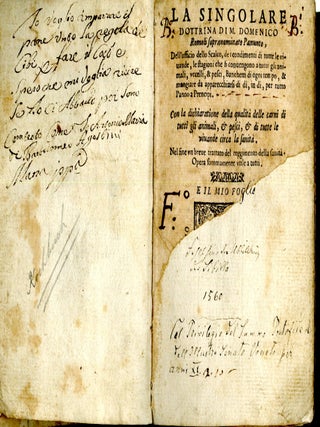 La Singolare Dottrina di M. Domenico