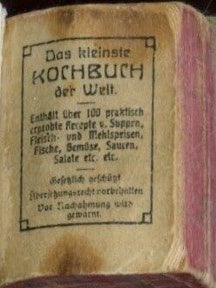 Das kleinste Kochbuch der Welt.