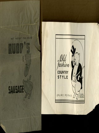 Rudd's Old Virginia Country Style Sausage Original Advertising Artwork