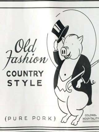 Rudd's Old Virginia Country Style Sausage Original Advertising Artwork