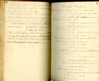 Manuscript Recipe Book from Jamestown, NY 1832