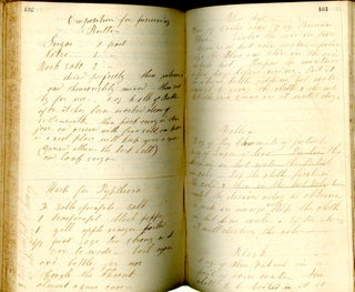 Manuscript Recipe Book from Jamestown, NY 1832