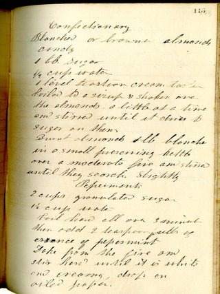 Manuscript Recipe Book from Jamestown, NY 1832