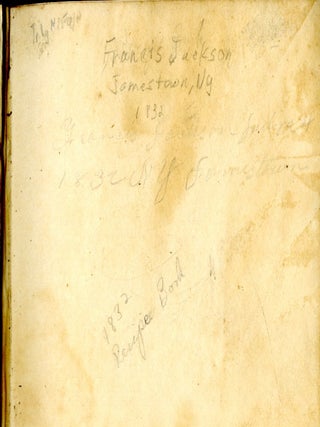 Manuscript Recipe Book from Jamestown, NY 1832