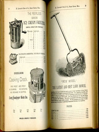 The Grand Rapids Cook Book : a reprint of the old Congregational cook book by permission AND Illustrated Price List of H. Leonard's Sons & Co. Cookery, Glassware, Lamps, Silverware and House Furnishing Goods