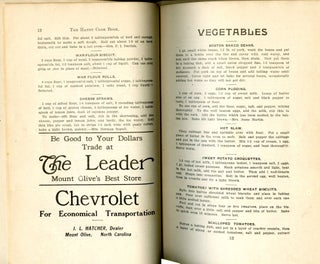 The Handy Cook Book Issued by the Ladies Aid Society of the Mount Olive Baptist Church
