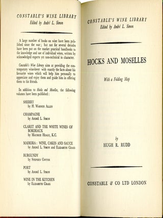 Hocks and Moselles (Constables Wine Library)