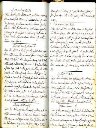 English Manuscript Cookbook ca. 1860