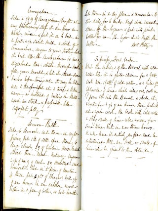 English Manuscript Cookbook ca. 1860