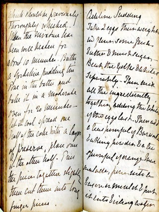 English Manuscript Cookery ca. 1889