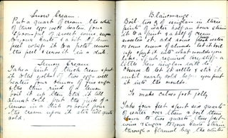 English Manuscript Cookery ca. 1896